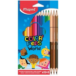 Maped drvene bojice COLOR`PEPS M832071 12+3 boja kože Cene